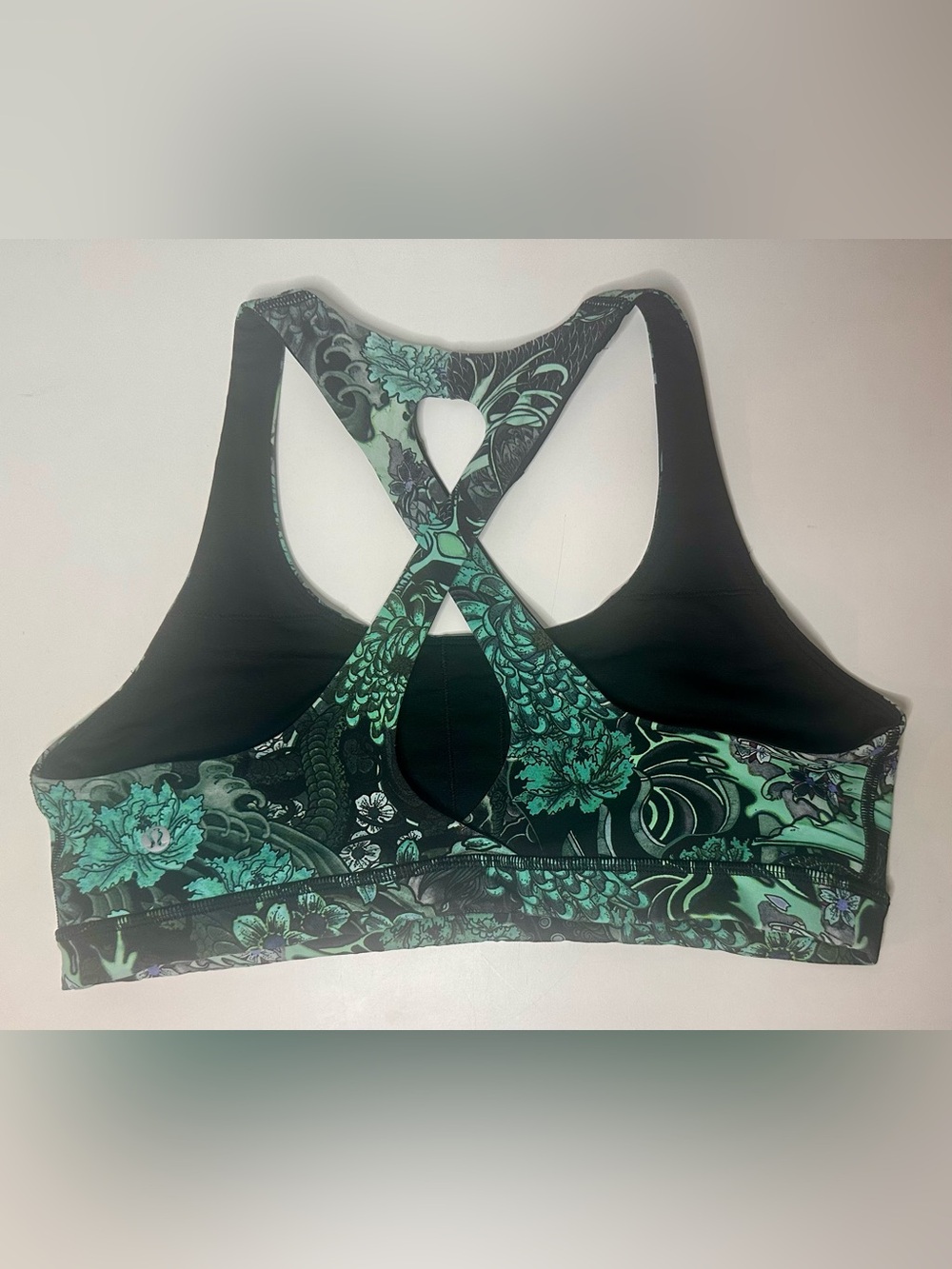 🦄 RARE Lululemon Floral Racerback Bra & Speed Up Shorts Set Sz 12/10 Collectors - Picture 7 of 14